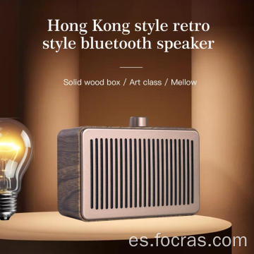 Altavoz vintage de altavoz retro de Bluetooth inalámbrico